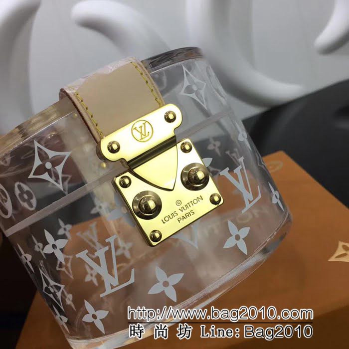 路易威登LV頂級原單2018新款透明包 可做化妝包晚宴包 限量秀款 YDH1094